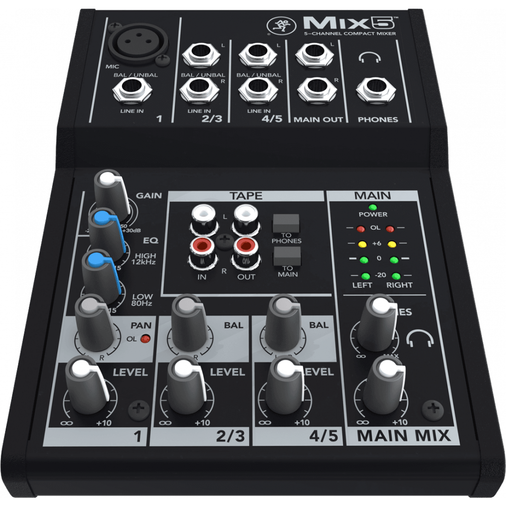 Mixeur Préampli ALGAM AUDIO MPR604 - 6 Entrées, USB, DAB+, Rackable (neuf)
