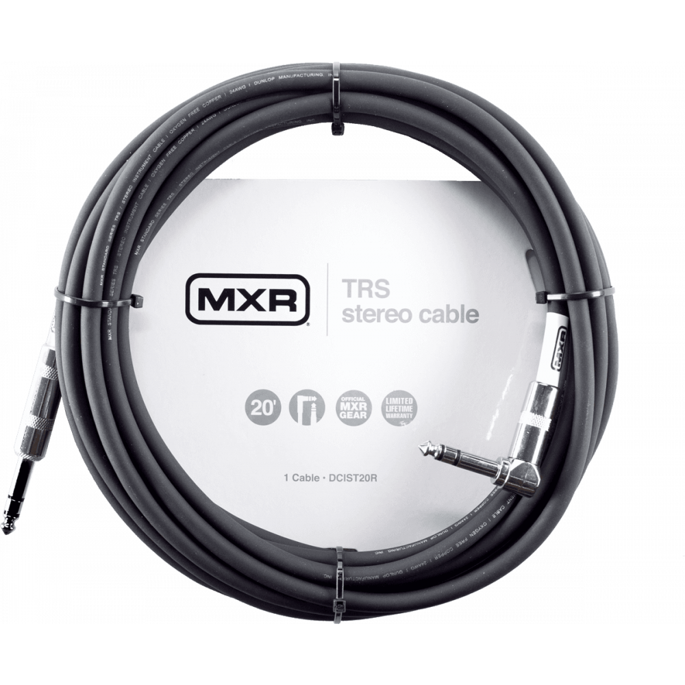 JIM DUNLOP MXR Câble Patch Ruban, 3 pieds | 0,9 m, Angle Droit 1/4 de pouce, 90 cm (DCPR3