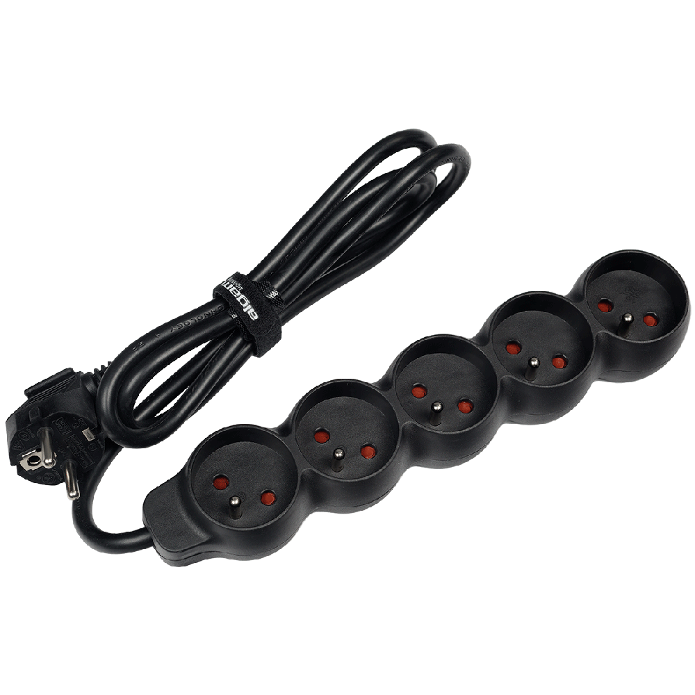 Multiprise 5 Prises ALGAM LIGHTING MULTI-5 - Noire (Neuf Sous Blister)