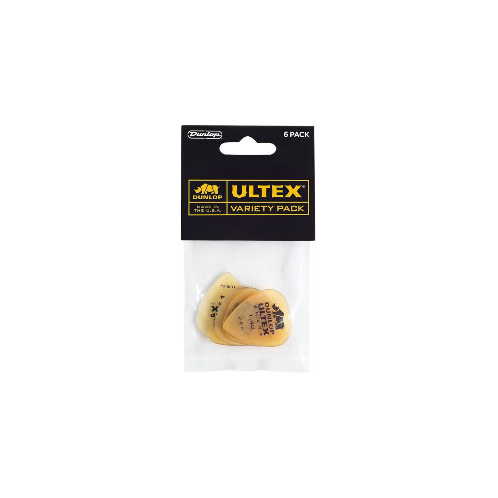 Produktbild von 6 Dunlop Ultex Gitarrenplektren – Scharfe Picks In Verschiedenen Stärken