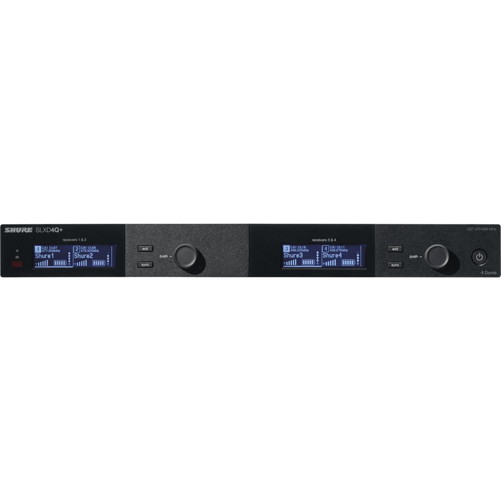 Shure Récepteur quad Dante - Bande S50 - 823-832 MHz | Algam Webstore