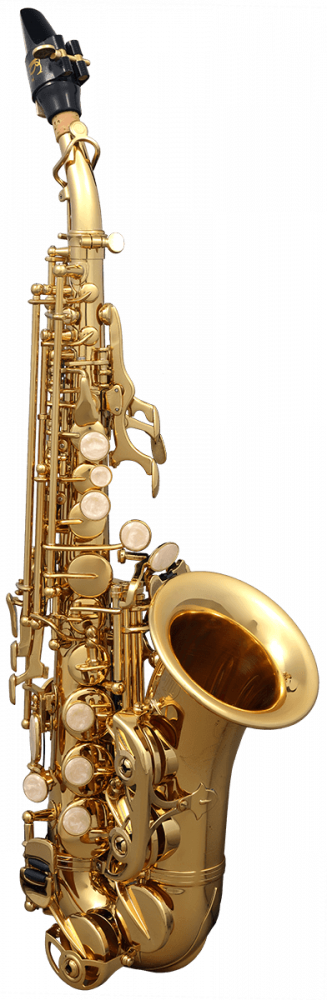 SML Paris Saxophone soprano courbe Sib débutant verni SC620