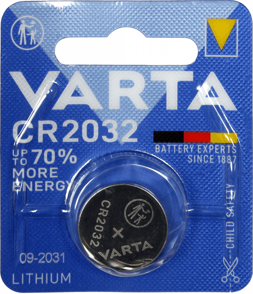 Varta Pile lithium CR2032 (Blister d'une pile)