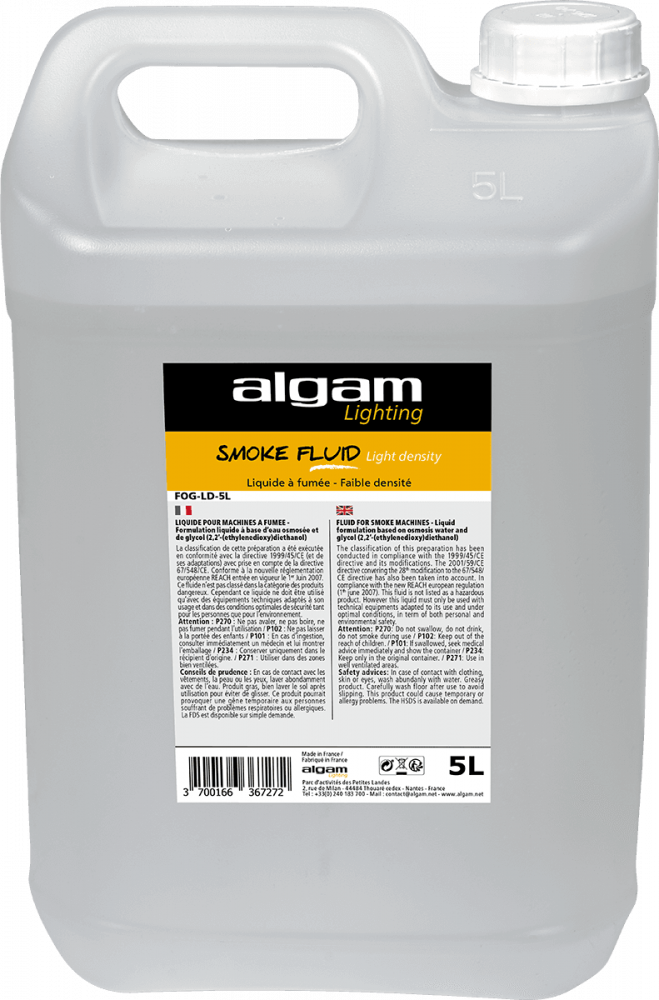 Algam Lighting FOG-LD-5L liquide fumée faible densité