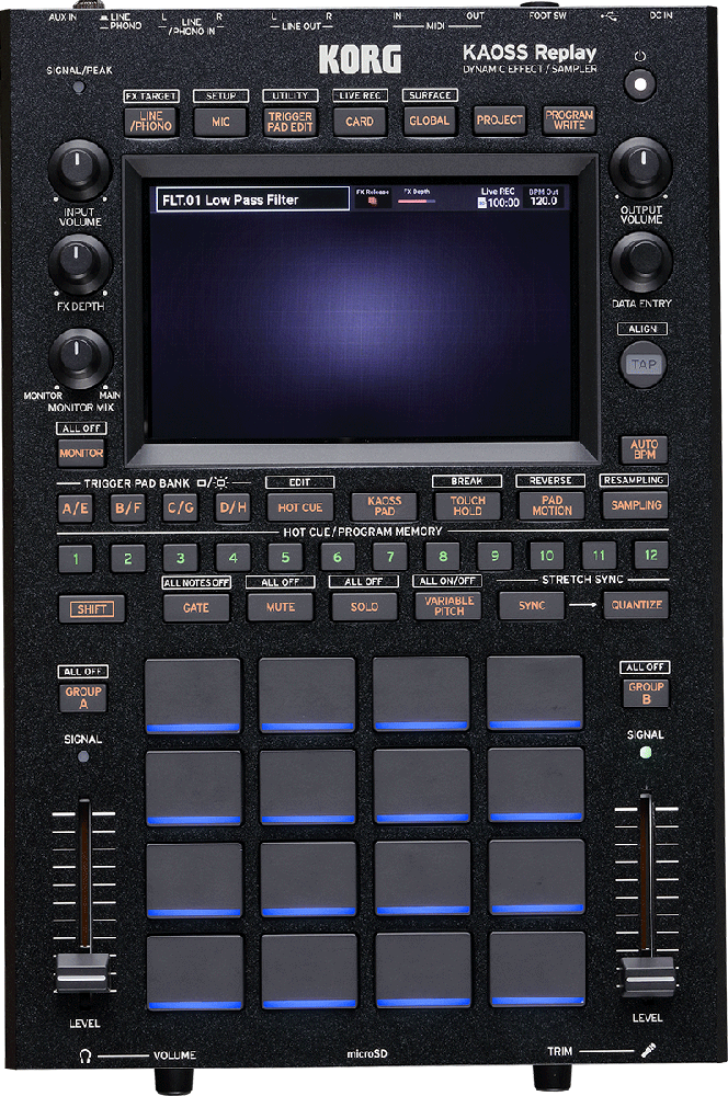 Korg KAOSS PAD et sampler KORG KAOSS-REPLAY | Algam Webstore