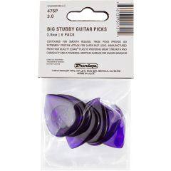 Dunlop Big Stubby 3,00mm sachet de 6 - Vue 2