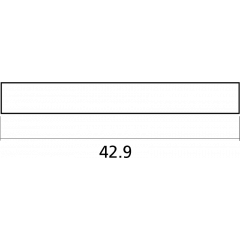 Yellow Parts Sillet de tête en os pour guitare folk - Vue 2