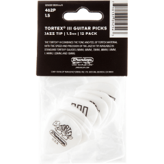 Dunlop Tortex TIII 1,50mm sachet de 12 - Vue 2