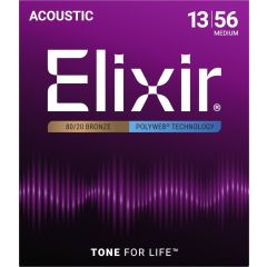 Elixir 11100 Polyweb Bronze 80/20 Medium 13-56 - Vue 2