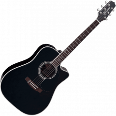 Takamine EF341SC Dreadnought, cutaway électro-acoustique, Black - Vue 2