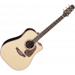 Takamine P7DC Dreadnought, cutaway électro-acoustique, Natural Gloss - Vue 2