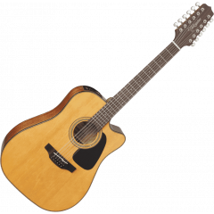 Takamine GD30CE-12NAT Dreadnought, cutaway électro-acoustique, 12 Cordes, Natural - Vue 2
