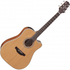 Takamine GD20CE-NS Dreadnought, cutaway électro-acoustique, Natural Satin - Vue 2