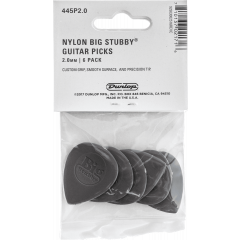 Dunlop Nylon Big Stubby 2,00mm sachet de 6 - Vue 2