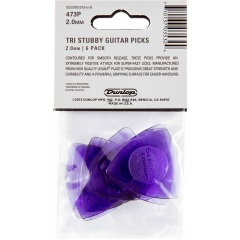 Dunlop Stubby Tri 2,00mm sachet de 6 - Vue 2