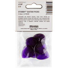 Dunlop Stubby Tri 3,00mm sachet de 6 - Vue 2