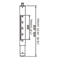 Euromet Colonne d'extension Arakno noir taille M - Vue 2