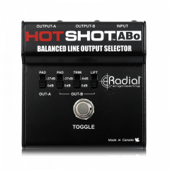 Radial HotShot ABo - sélecteur de sortie signal symétrique XLR - 2 sorties - Vue 2