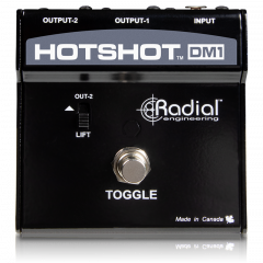 Radial HotShot DM1 - sélecteur pour microphone dynamique - 2 sorties - Vue 2