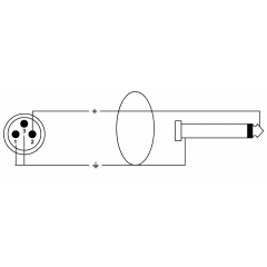 Cordial Câble audio XLR femelle/jack mono 5 m - Vue 2