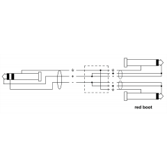 Cordial Câble Y bretelle jack stéréo/2 jack mono 1,5 m - Vue 2