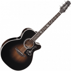 Takamine EF450C-TT-BB NEX, cutaway électro-acoustique, Gold Brown Burst - Vue 2