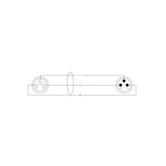 Cordial Câble micro XLR 10 m blanc - Vue 2