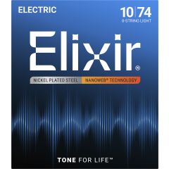 Elixir Electric Nanoweb 8 cordes Light 10-74 - Vue 2
