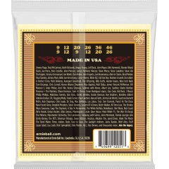 Ernie Ball Earthwood 80/20 bronze silk&steel/12 cordes 9-46 - Vue 2