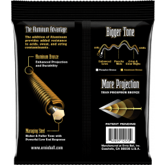 Ernie Ball Aluminium bronze extra light 10-50 - Vue 2