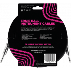 Ernie Ball Cables instrument classic jack/jack 3m noir - Vue 2