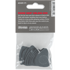 Dunlop Delrin 500 Prime Grip 0,71mm sachet de 12 - Vue 2