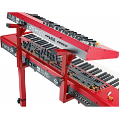 K&M 18811 Support de second clavier rouge - Vue 2