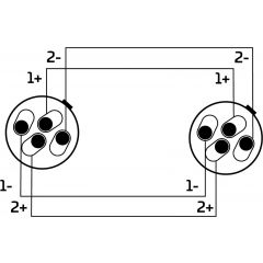 Cordial Câble haut-parleur speakon 4 points 4x 4mm² - 15m - Vue 2