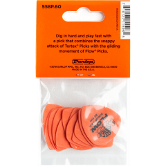 Dunlop Tortex Flow Standard 0,60mm sachet de 12 - Vue 2