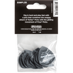 Dunlop Tortex Flow Standard 1,35mm sachet de 12 - Vue 2