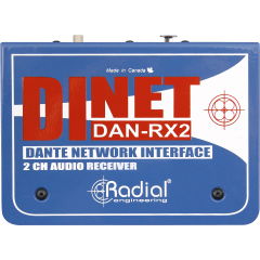 Radial Récepteur DANTE 2 canaux EtherCon - Vue 2
