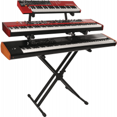 Quiklok QL/723 stand clavier X double "Pro" avec trois niveaux - large - Vue 2