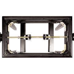 Quiklok PB/010BK - Banquette deluxe en bois - noir Brillant - Assise velours - Vue 2