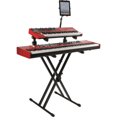 Quiklok QL/642 stand clavier X double "Performer" avec deux niveaux - Vue 2
