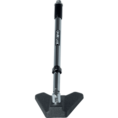 Quiklok A/114CH pied court embase triangle - chrome - Vue 2