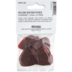 Dunlop Nylon Standard 1,25 mm, player's pack de 12 - Vue 2