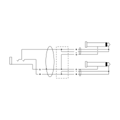 Cordial Câble Y bretelle jack stéréo femelle / 2 jacks mono mâles 30 cm - Vue 2
