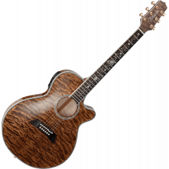 Takamine TSP100 Thinline FXC, cutaway électro-acoustique, Vintage Tobacco - Vue 2