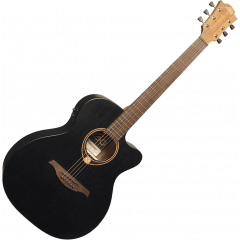 Lâg T70ACE-BLS Auditorium Cutaway Electro Black Satin - Vue 2