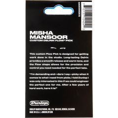 Dunlop Misha Mansoor Delrin Flow 0,73 mm, sachet de 6 médiators - Vue 2