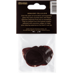 Dunlop Genuine Celluloid Teardrop Player's Pack de 12 médiators, thin - Vue 2