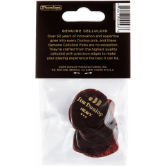Dunlop Genuine Celluloid Teardrop Player's Pack de 12 médiators, heavy - Vue 2