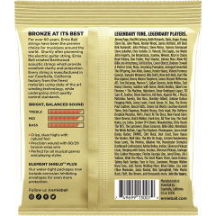 Ernie Ball Cordes Earthwood 80/20 Bronze custom light 11,5-54 - pack de 3 - Vue 2