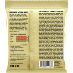 Ernie Ball Cordes Earthwood 80/20 Bronze silk&steel extra soft 10-50 - pack de 3 - Vue 2